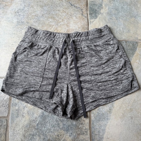 90 Degree by Reflex Gray Heather Stretch Shorts w/ Pockets Size‎ S Lounge Comfy - Picture 4 of 7
